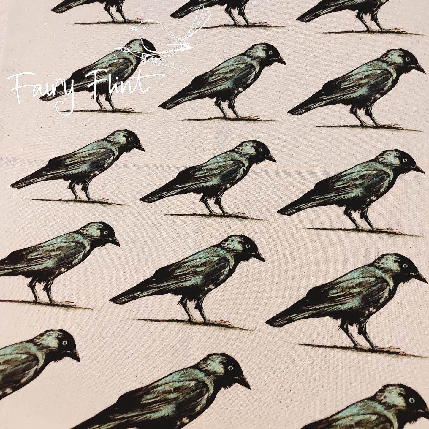 Jackdaw Tea Towel