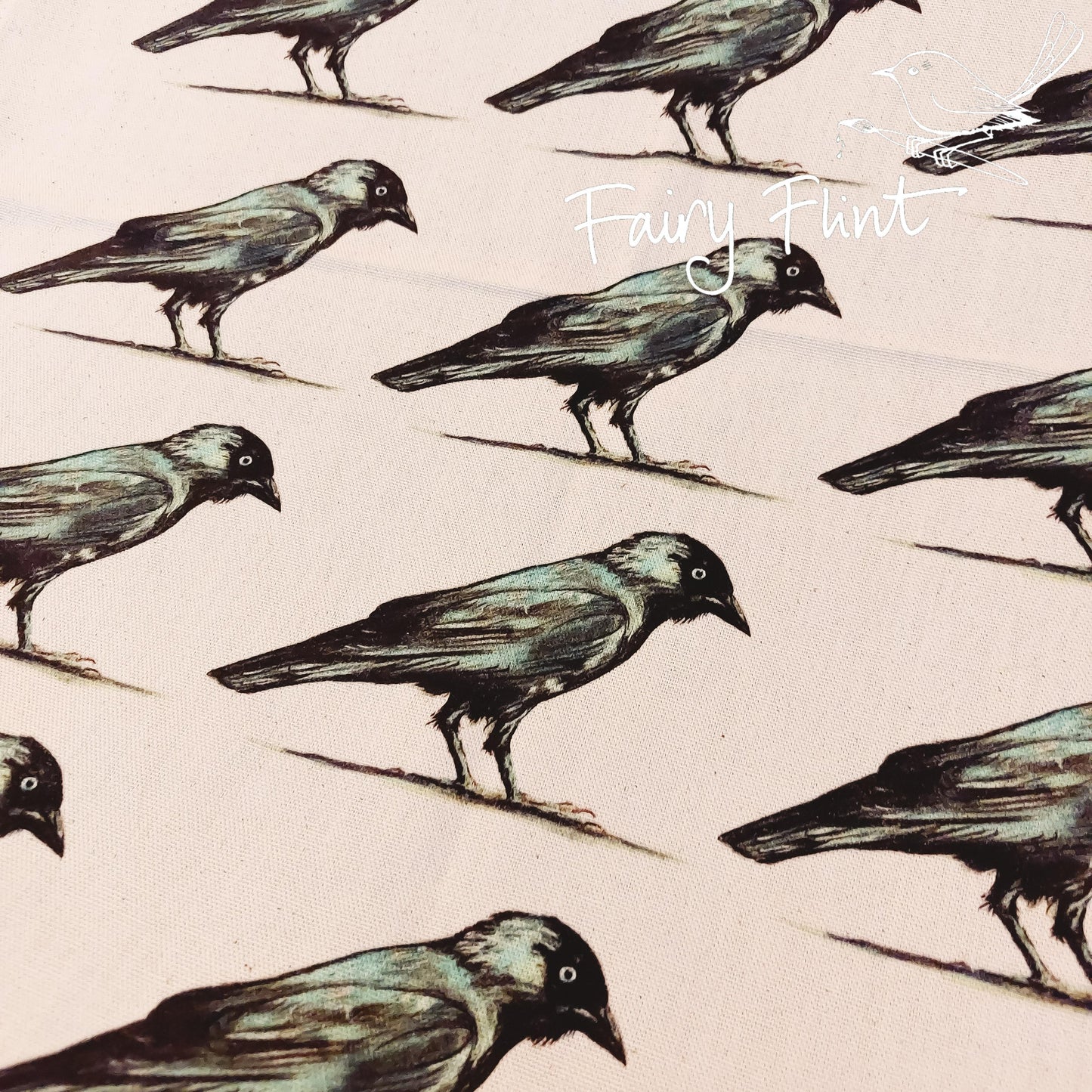 Jackdaw Tea Towel