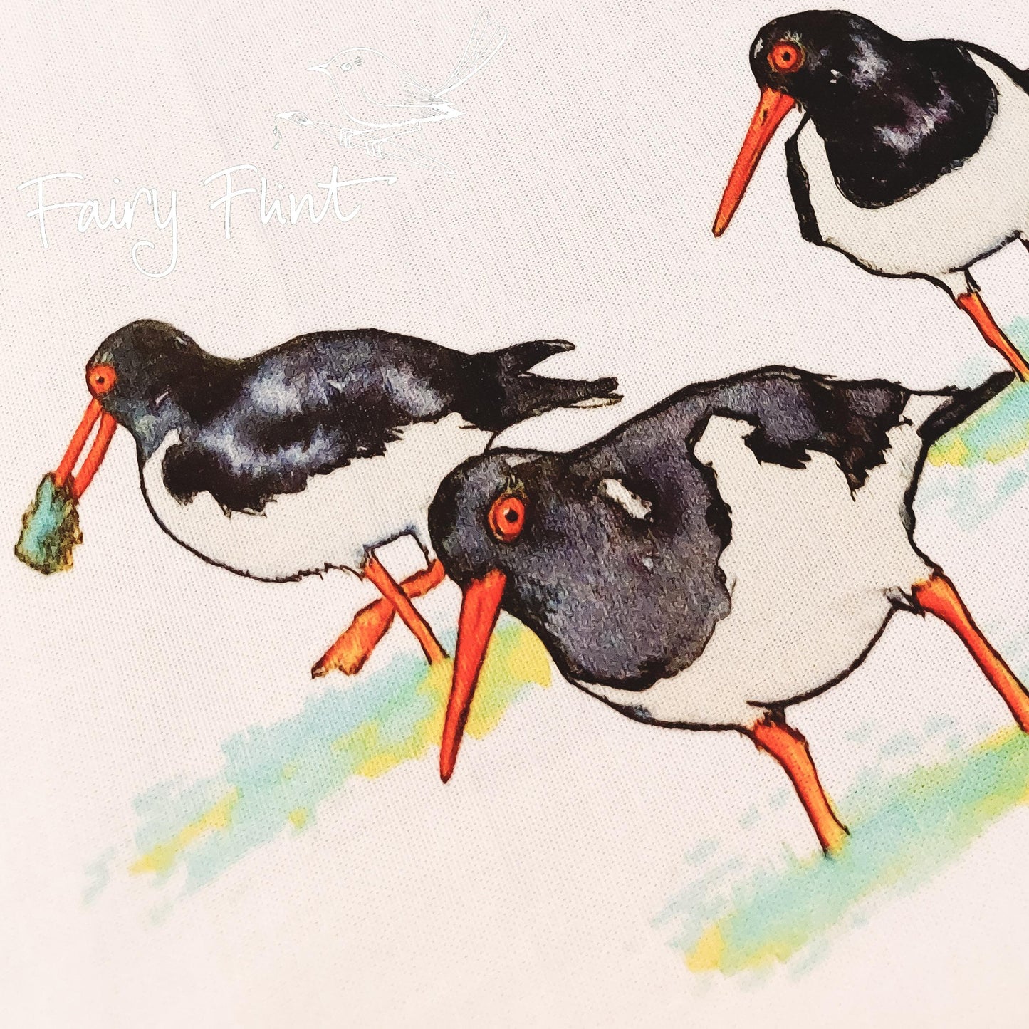 Oystercatchers Tea Towel