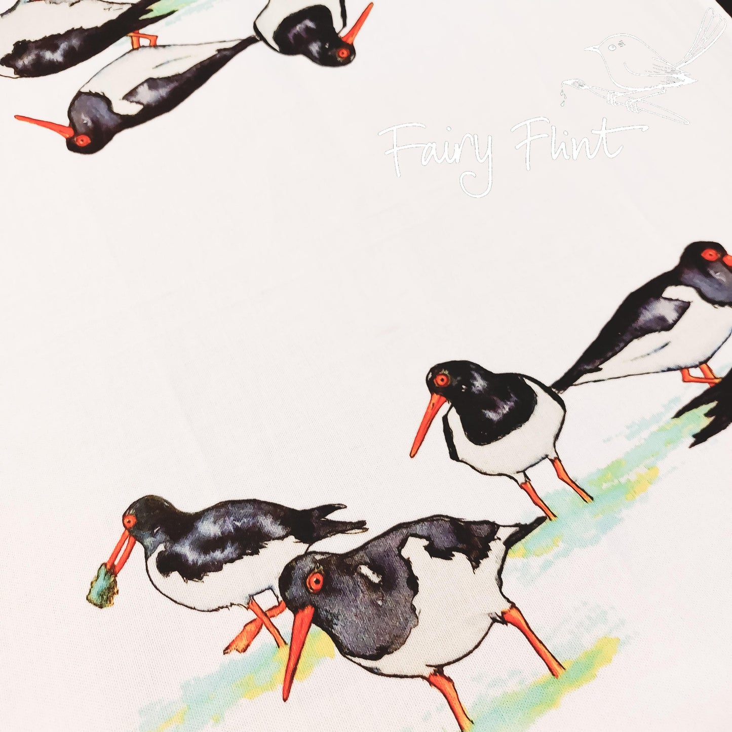 Oystercatchers Tea Towel