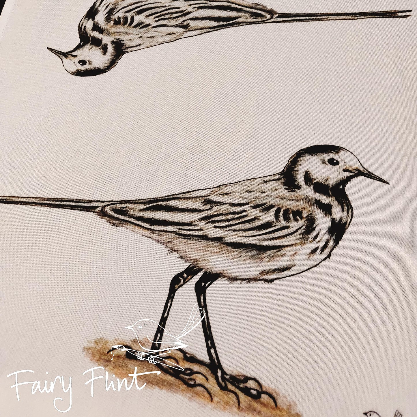 Pied Wagtail Tea Towel