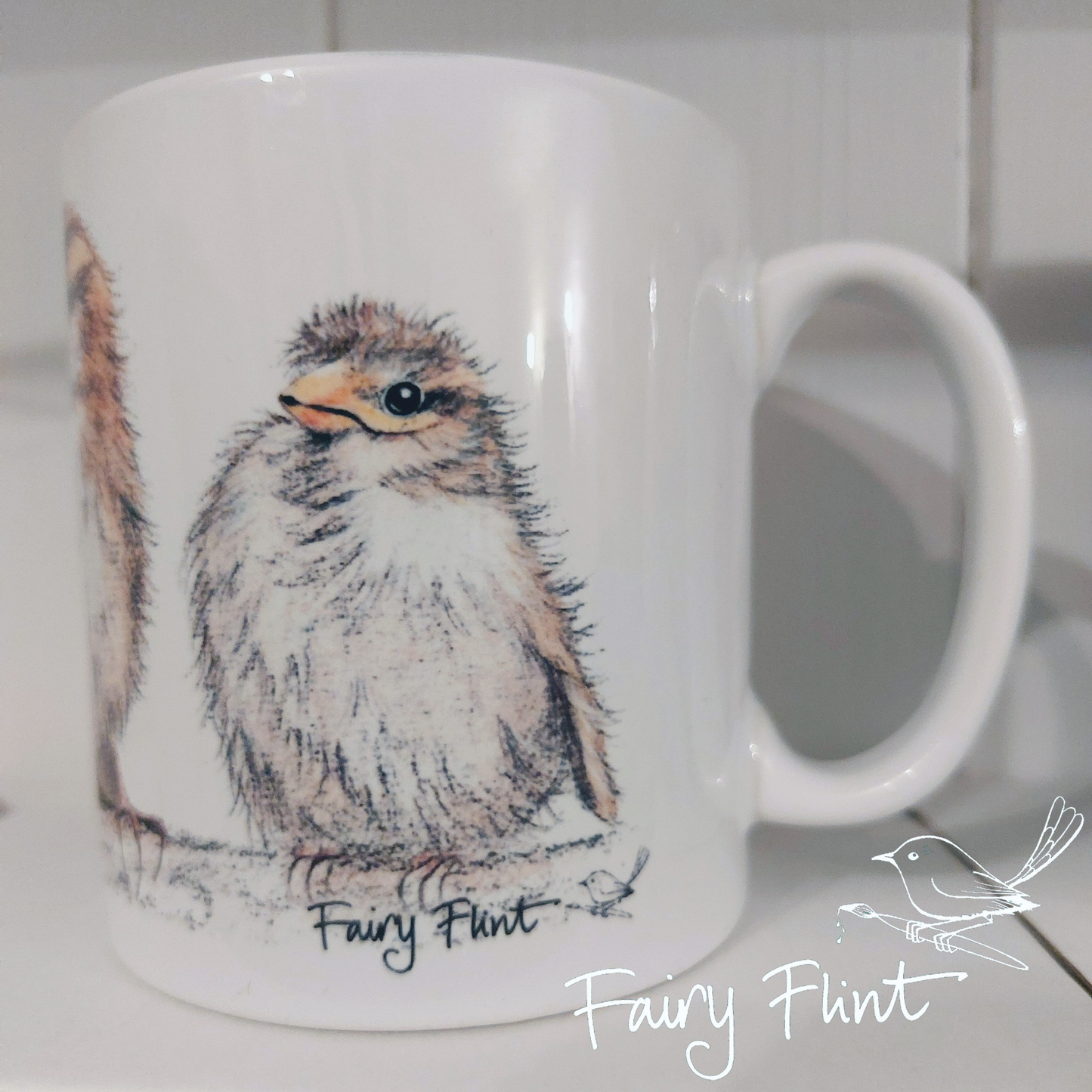 Sparrow and Baby Mug