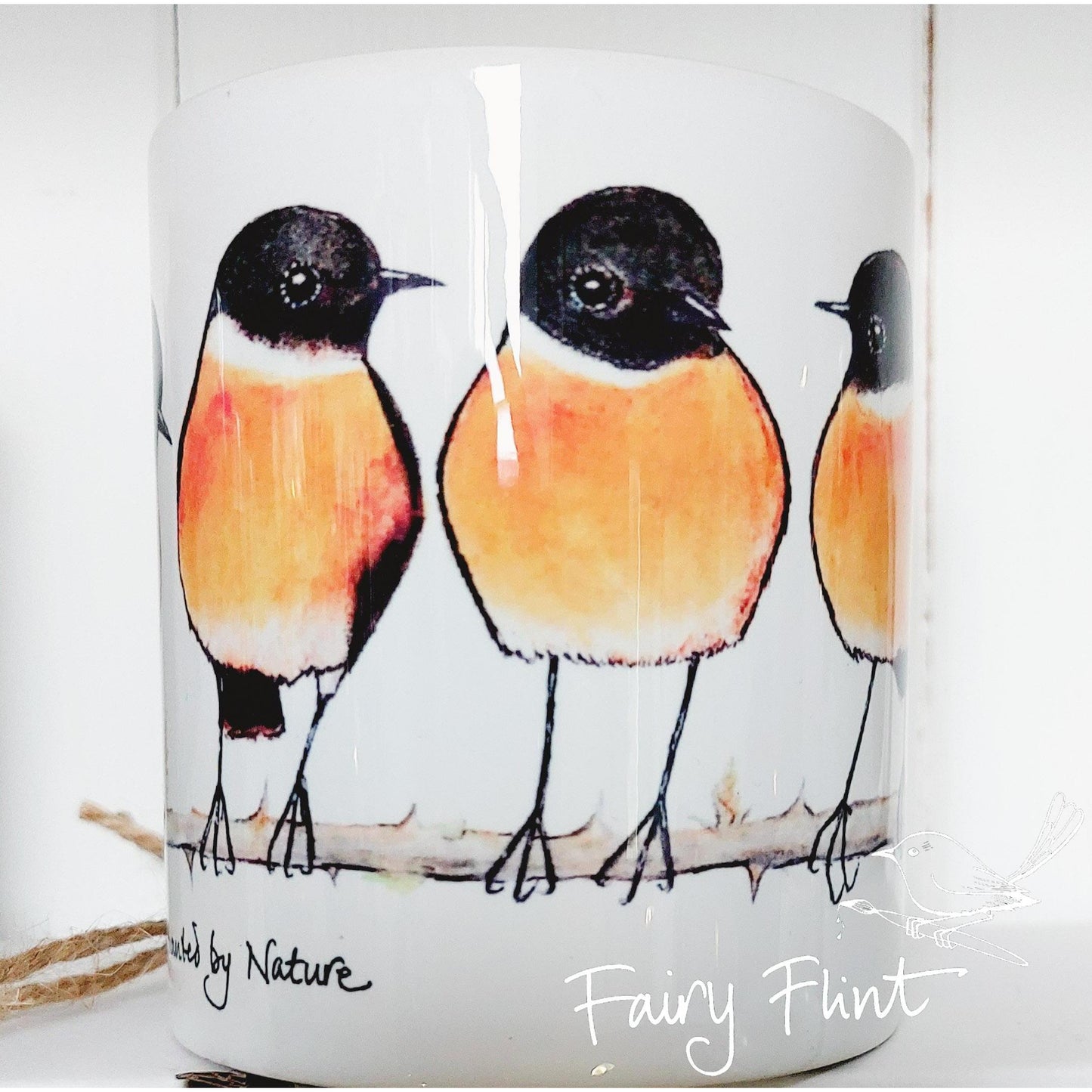 Stonechats Quintet Mug