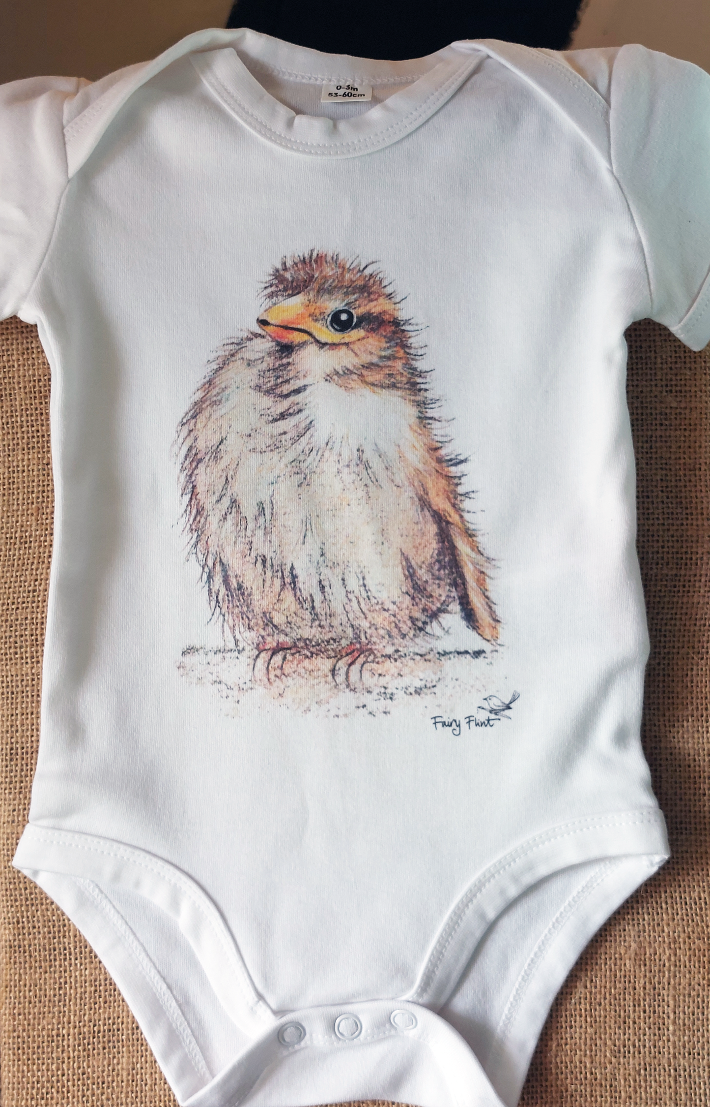 Sparrow Baby Organic Babygrow ~ Organic Cotton ♡