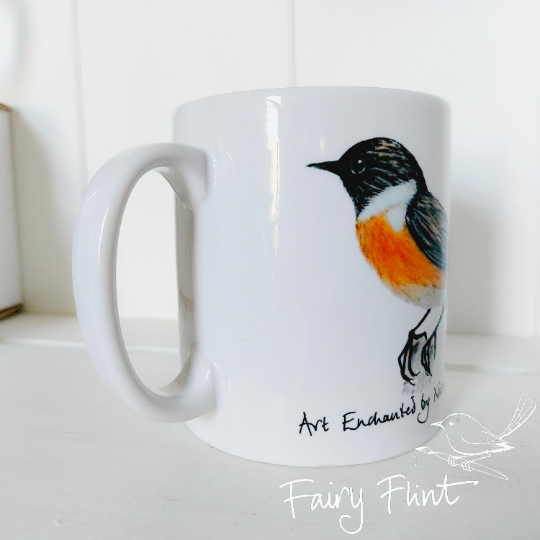 Stonechat Mug ~ Male