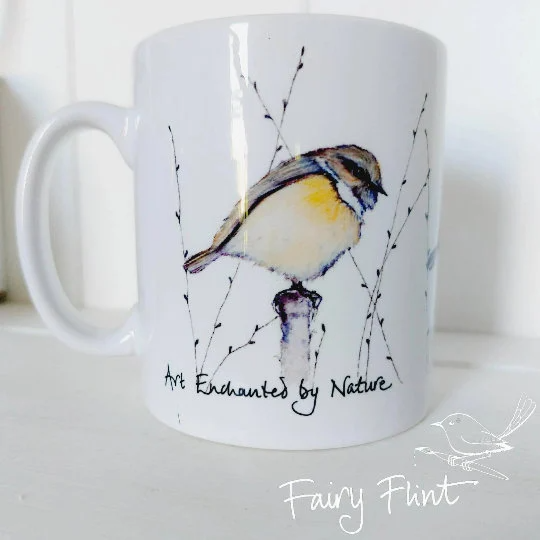 Stonechat Mug ~ Female  ♡