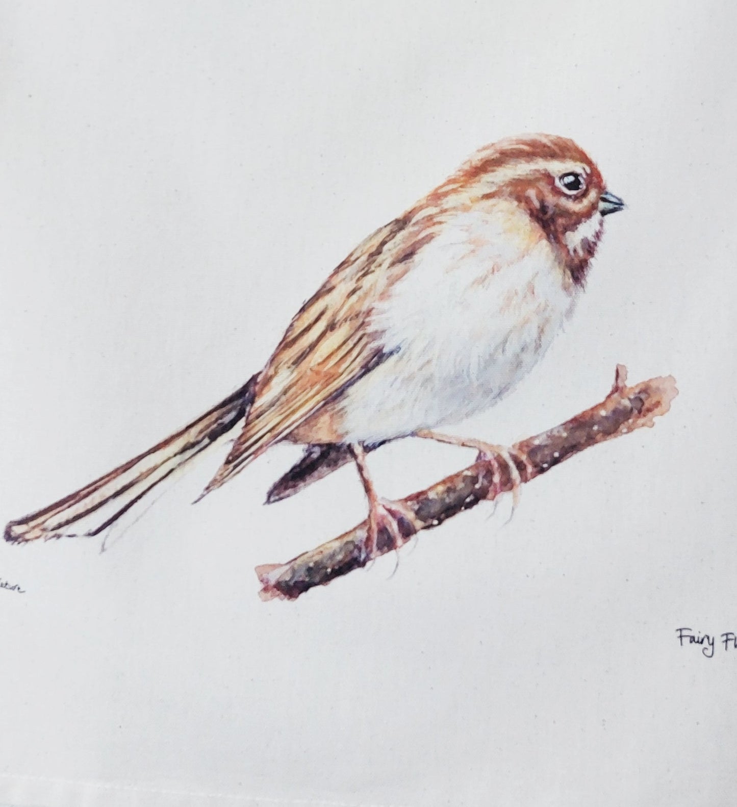 Reed Bunting - Female - Tea Towel