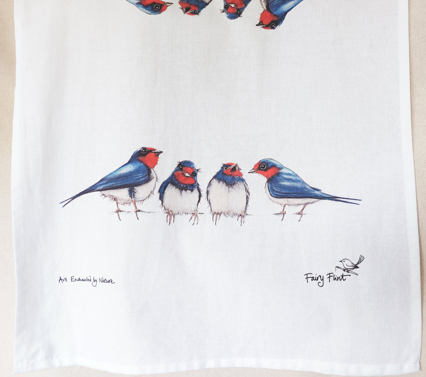 Swallow Quartet Tea Towel