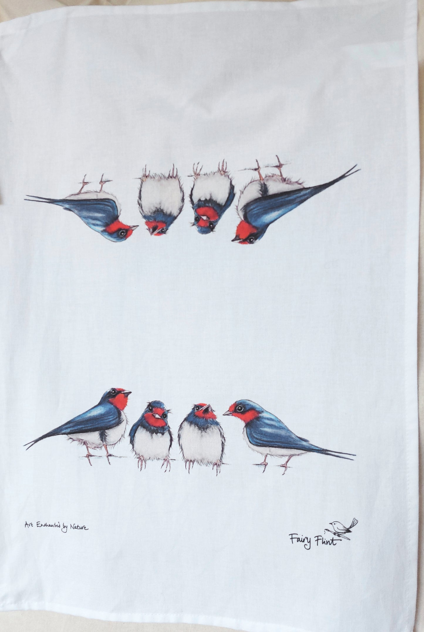 Swallow Quartet Tea Towel