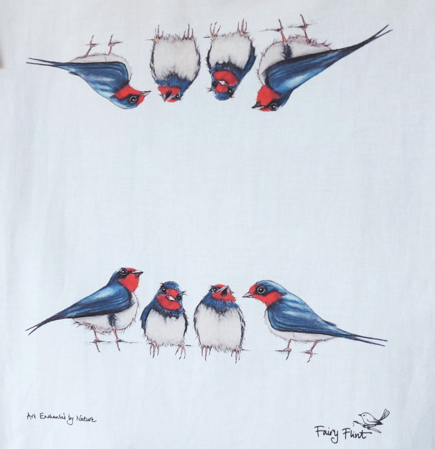 Swallow Quartet Tea Towel